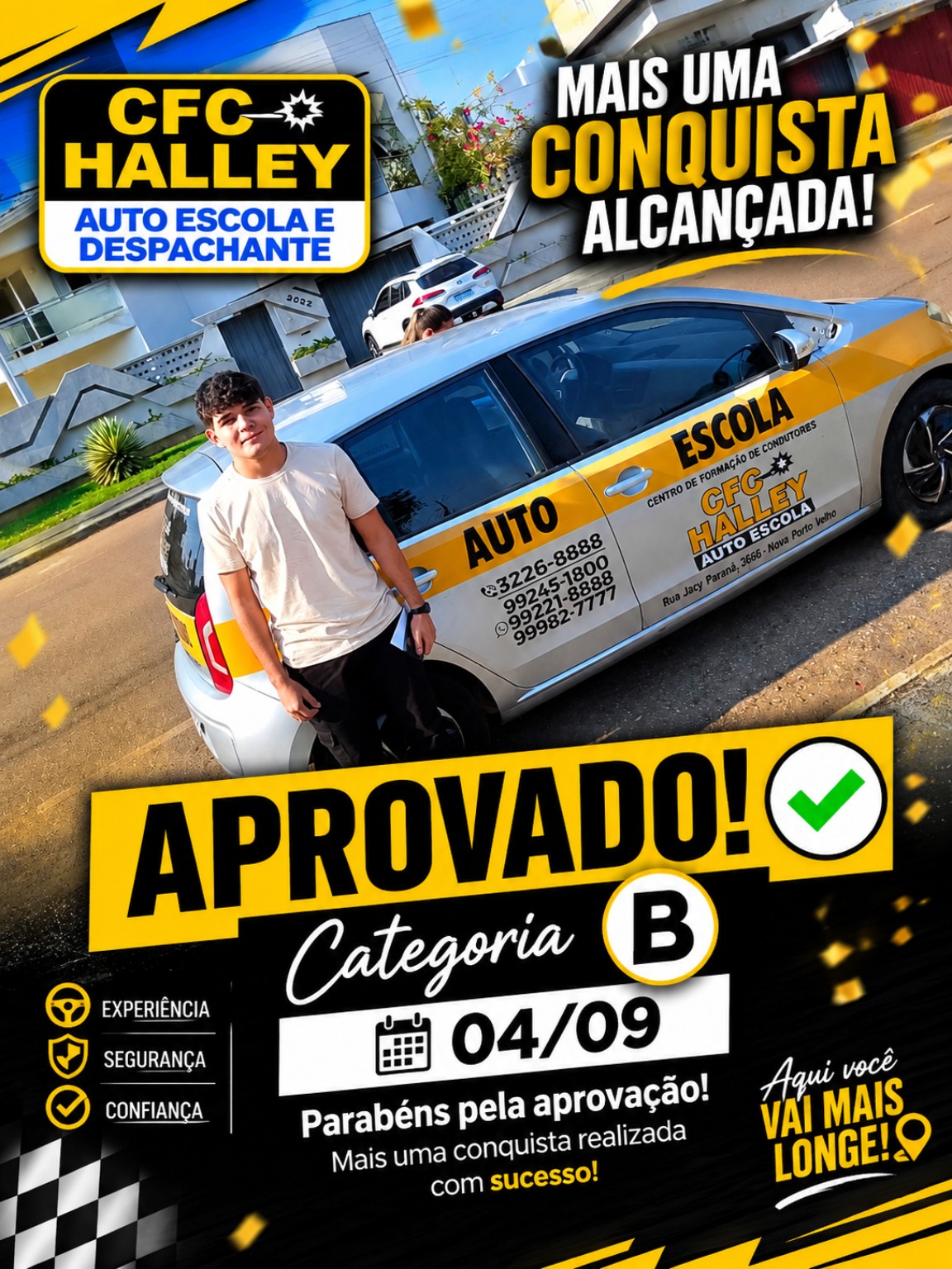 Mais uma aprovação na categoria B!