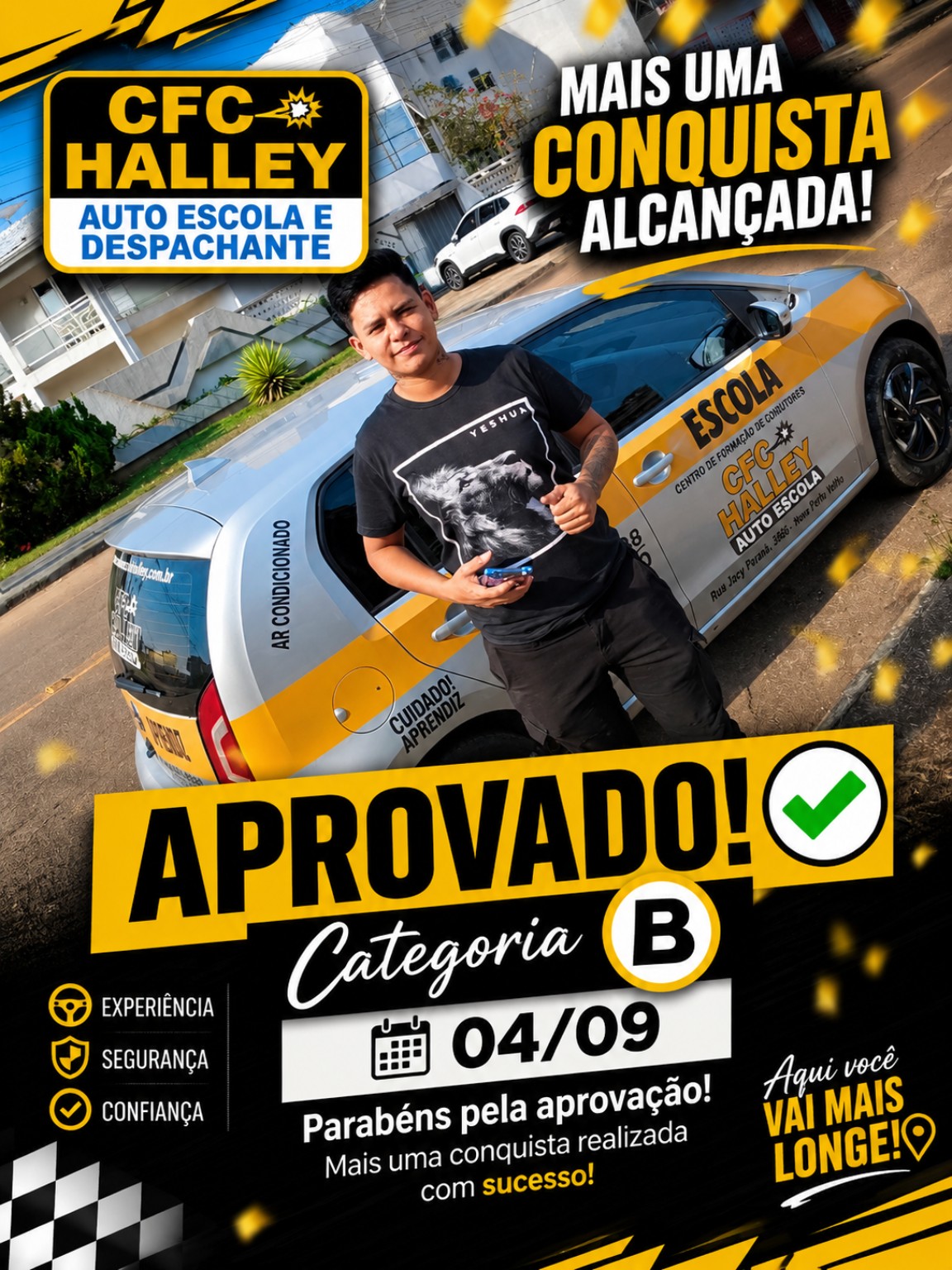Mais uma aprovação na categoria B!