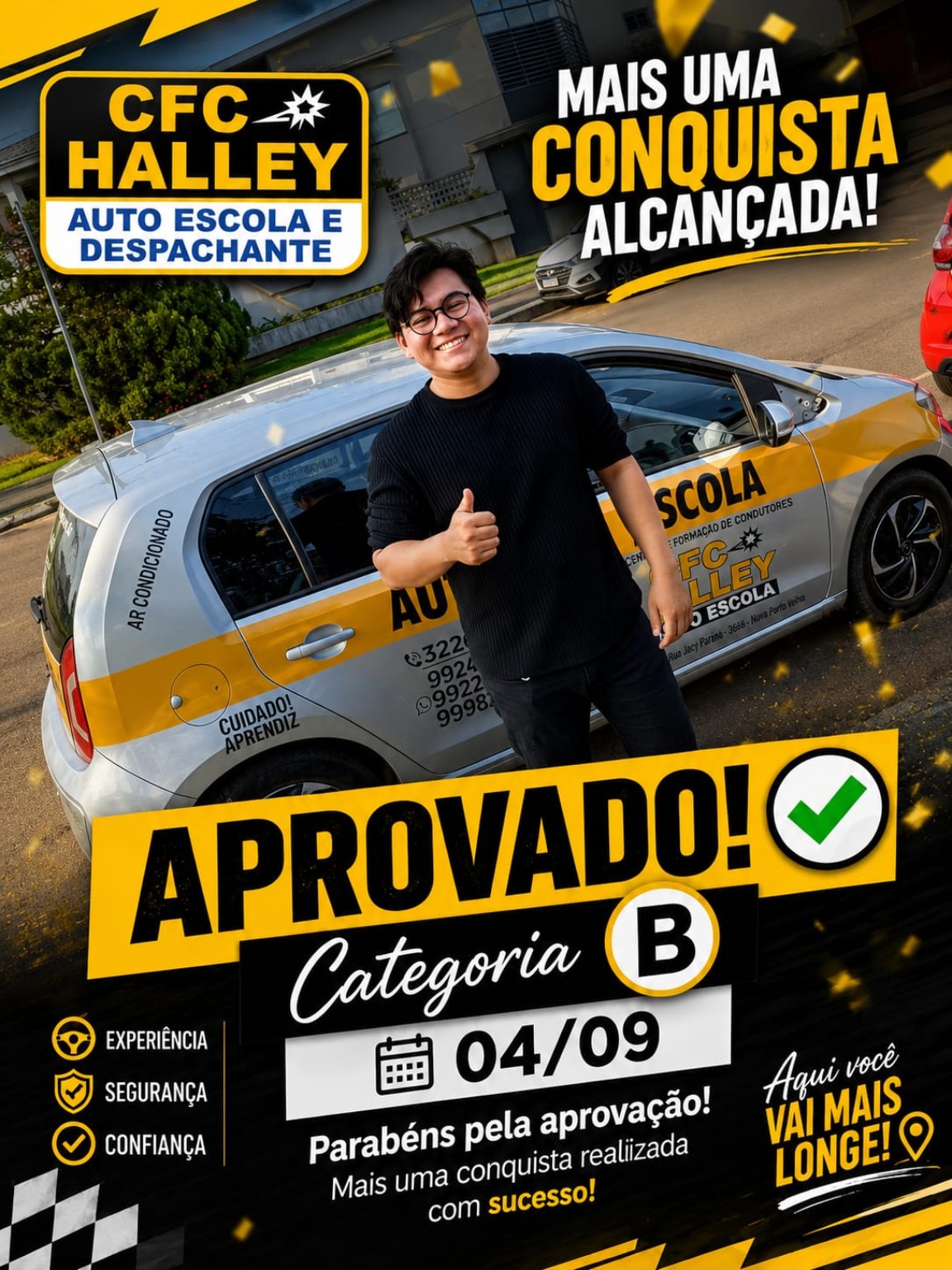 Mais uma aprovação na categoria B!